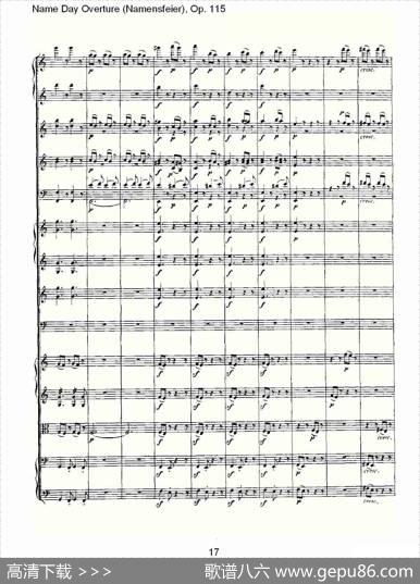 NameDayOverture（Namensfeier)，Op.11）
