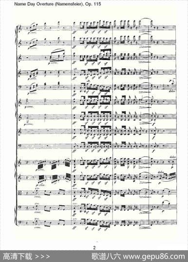 NameDayOverture（Namensfeier)，Op.11）