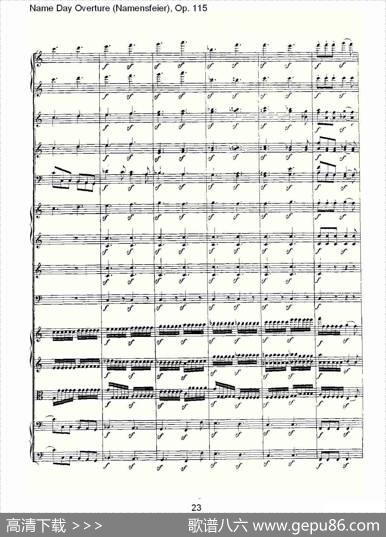 NameDayOverture（Namensfeier)，Op.11）