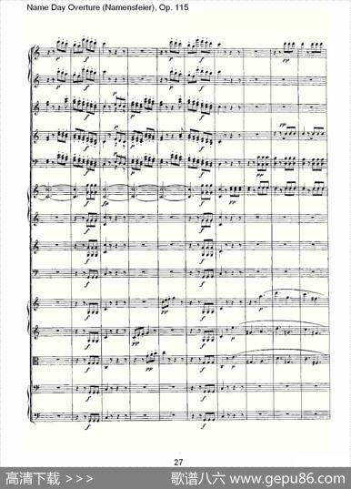 NameDayOverture（Namensfeier)，Op.11）