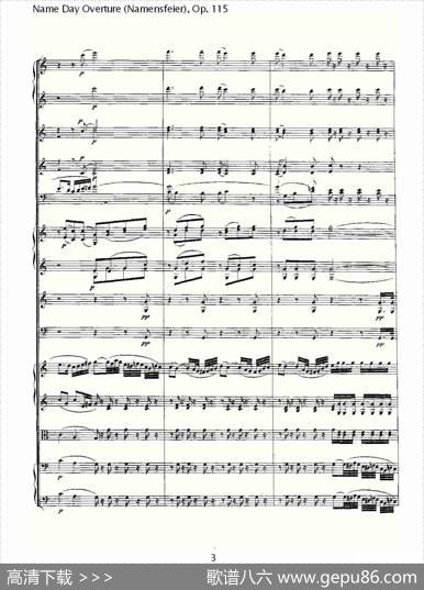 NameDayOverture（Namensfeier)，Op.11）