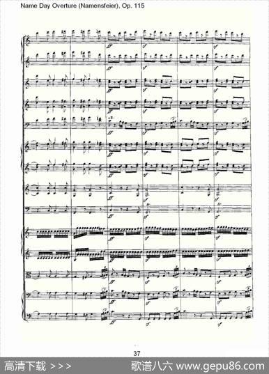 NameDayOverture（Namensfeier)，Op.11）