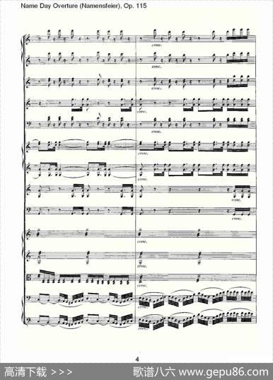 NameDayOverture（Namensfeier)，Op.11）