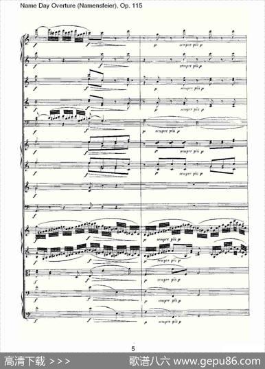 NameDayOverture（Namensfeier)，Op.11）