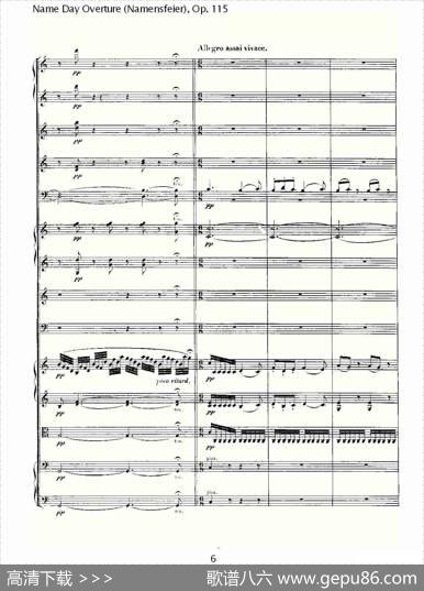 NameDayOverture（Namensfeier)，Op.11）