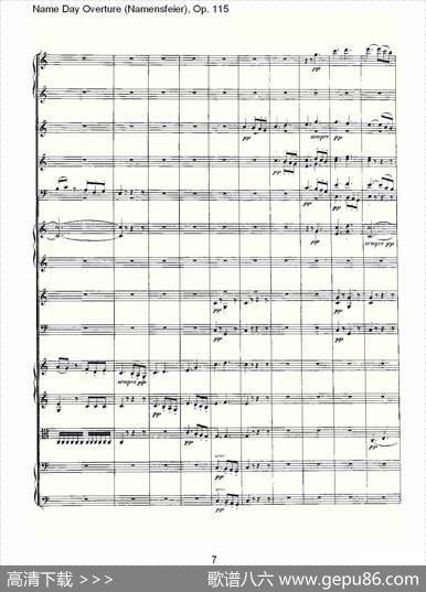NameDayOverture（Namensfeier)，Op.11）
