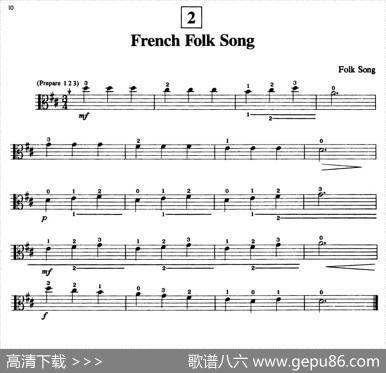 FrenchFolkSong（中提琴）