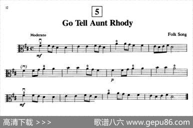 GoTellAuntRhody（中提琴）