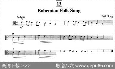 BohemianFolkSong（中提琴）