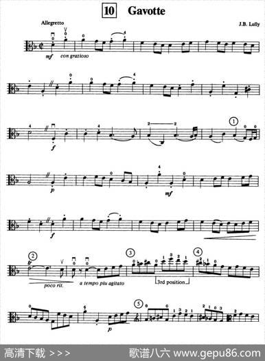 Gavotte（中提琴）