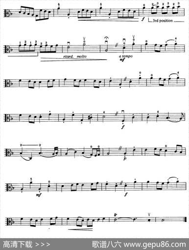 Gavotte（中提琴）