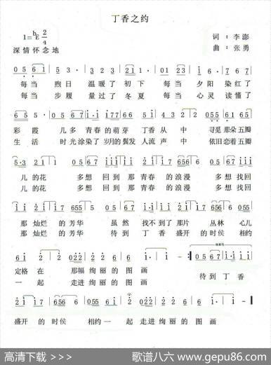 丁香之约 - 李澎|张勇