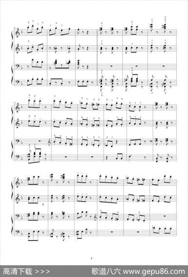 拨弦拨尔卡舞曲（四手联弹）|约翰・施特劳斯