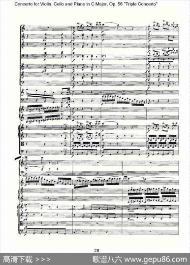 C大调大提琴与钢琴协奏曲Op.56第三乐章（一）
