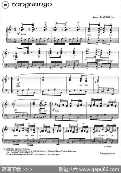 Piazzolla合集：12、Tanguango|皮亚佐拉