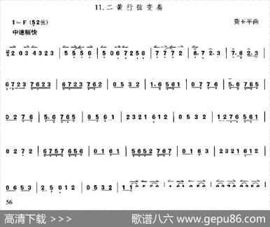 二黄行弦变奏（京胡）|费玉平