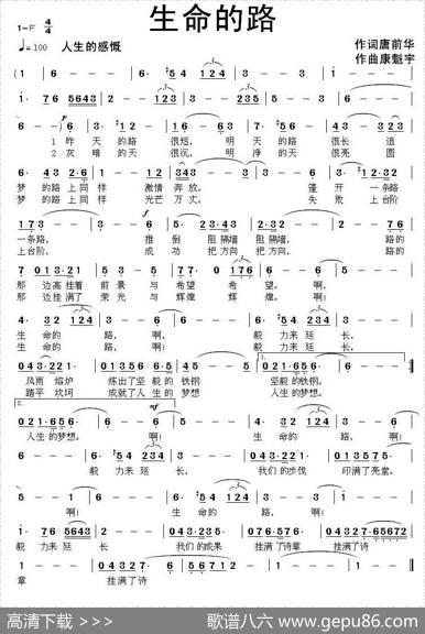 生命的路 - 唐前华|康魁宇