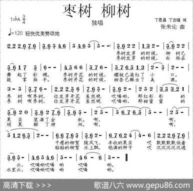 枣树柳树 - 丁恩昌、丁志强|张朱论