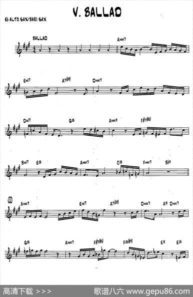BALLAD（15首爵士练习曲之5）|BobMintzer