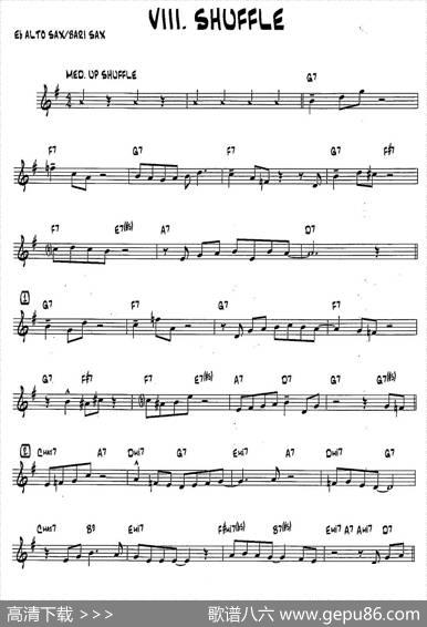 SHUFFLE（15首爵士练习曲之8）|BobMintzer