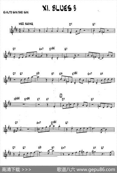 BLUES3（15首爵士练习曲之11）|BobMintzer