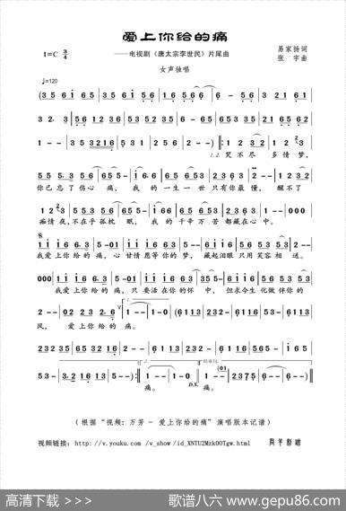 爱上你给的痛（易家扬词张宇曲） - 易家扬|张宇