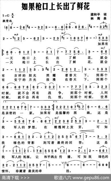 如果枪口上长出了鲜花 - 梁和平|林海