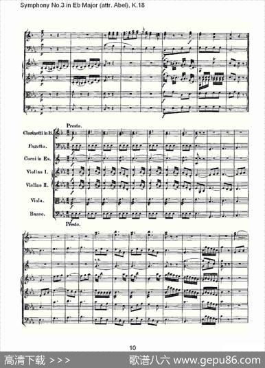 SymphonyNo.3inEbMajor（attr.Abel)，K.1）