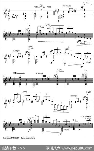 《塔雷加作品全集》第7部分（古典吉他）|弗朗西斯科·塔雷加