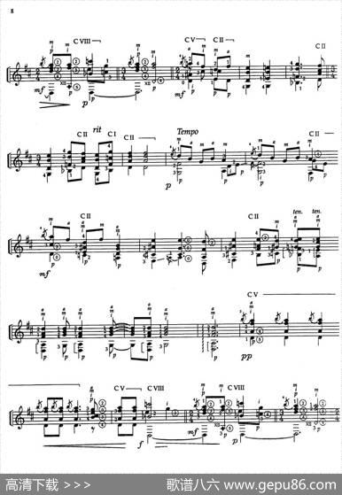 JoaquinRodrigoMusicforGuitar（罗德里戈吉他音乐P7-11）（古典吉他）|JoaquínRodrigo