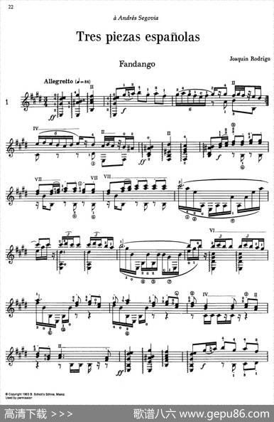 JoaquinRodrigoMusicforGuitar（罗德里戈吉他音乐P22-35）（古典吉他）|JoaquínRodrigo