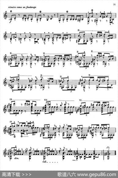 JoaquinRodrigoMusicforGuitar（罗德里戈吉他音乐P22-35）（古典吉他）|JoaquínRodrigo