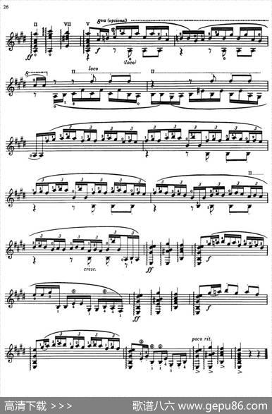 JoaquinRodrigoMusicforGuitar（罗德里戈吉他音乐P22-35）（古典吉他）|JoaquínRodrigo