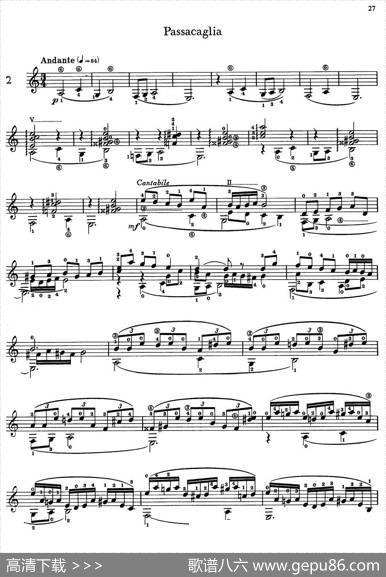 JoaquinRodrigoMusicforGuitar（罗德里戈吉他音乐P22-35）（古典吉他）|JoaquínRodrigo