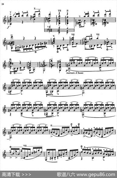 JoaquinRodrigoMusicforGuitar（罗德里戈吉他音乐P22-35）（古典吉他）|JoaquínRodrigo
