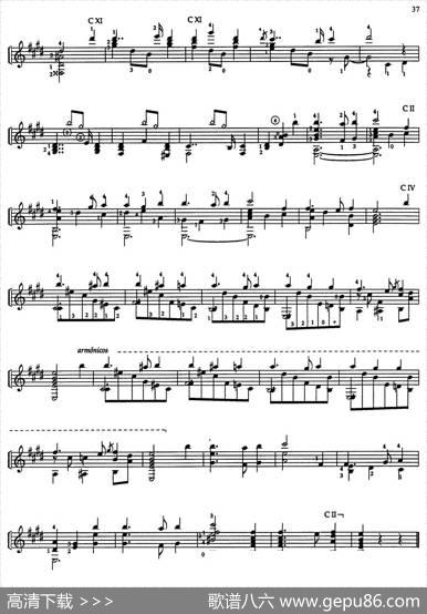 JoaquinRodrigoMusicforGuitar（罗德里戈吉他音乐P36-37）（古典吉他）|JoaquínRodrigo