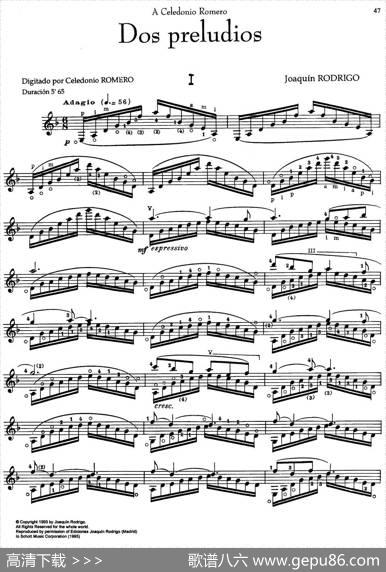 JoaquinRodrigoMusicforGuitar（罗德里戈吉他音乐P47-53）（古典吉他）|JoaquínRodrigo