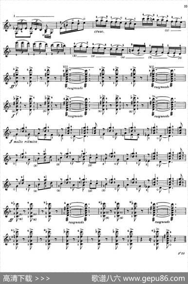 JoaquinRodrigoMusicforGuitar（罗德里戈吉他音乐P47-53）（古典吉他）|JoaquínRodrigo