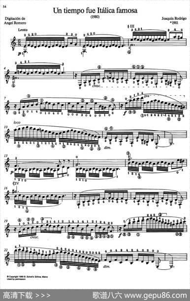 JoaquinRodrigoMusicforGuitar（罗德里戈吉他音乐P54-60）（古典吉他）|JoaquínRodrigo