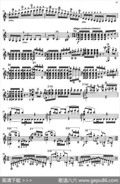 JoaquinRodrigoMusicforGuitar（罗德里戈吉他音乐P54-60）（古典吉他）|JoaquínRodrigo