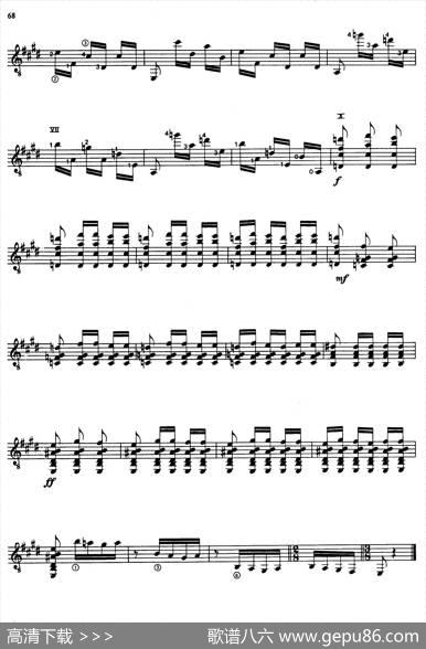JoaquinRodrigoMusicforGuitar（罗德里戈吉他音乐P61-68）（古典吉他）|JoaquínRodrigo