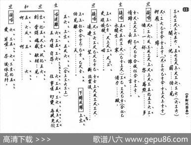 [粤曲]梦断沈园春（工尺谱）
