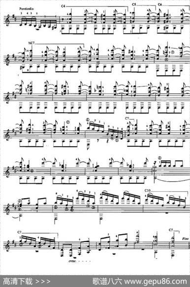 AlegroSinfonico（古典吉他）|奥古斯汀·巴里奥斯·曼戈雷（AgustinBarriosMangore）