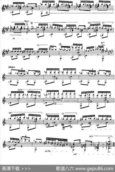 Divagacion（古典吉他）|奥古斯汀·巴里奥斯·曼戈雷（AgustinBarriosMangore）