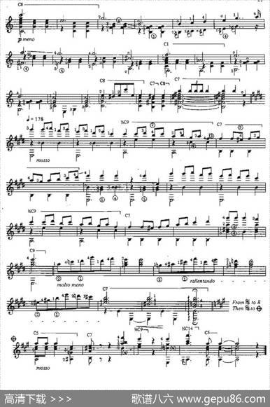 Pepita（古典吉他）|奥古斯汀·巴里奥斯·曼戈雷（AgustinBarriosMangore）
