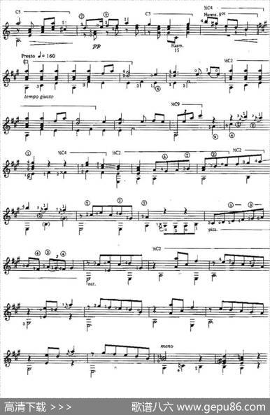 ArmoniasdeAmerica（古典吉他）|奥古斯汀·巴里奥斯·曼戈雷（AgustinBarriosMangore）