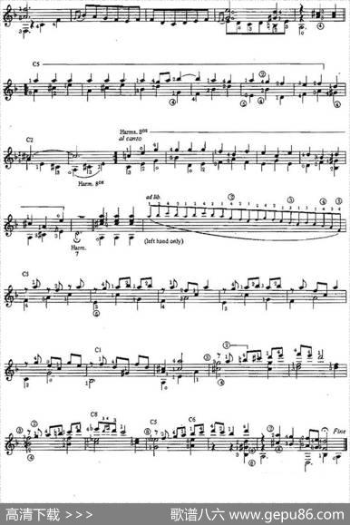 CaprichoEspanol（古典吉他）|奥古斯汀·巴里奥斯·曼戈雷（AgustinBarriosMangore）