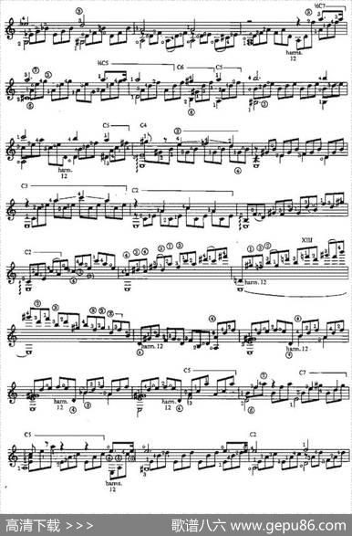 AdagiofromSonataOp.27No.2（古典吉他）|奥古斯汀·巴里奥斯·曼戈雷（AgustinBarriosMangore）