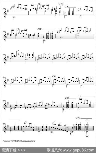 LACARTAGENERA（古典吉他）|弗朗西斯科·泰雷加FranciscoTarrega(1852-1909)