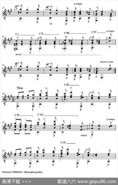 DANZAODALISCA(Enlamayor)（古典吉他）|弗朗西斯科·泰雷加FranciscoTarrega(1852-1909)